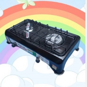 اجاق گاز دوشعله پولاد لعابی مشکی