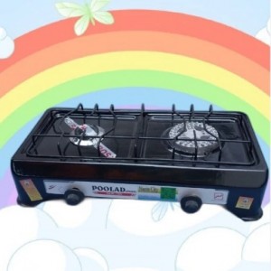 اجاق گاز دوشعله پولاد لعابی مشکی