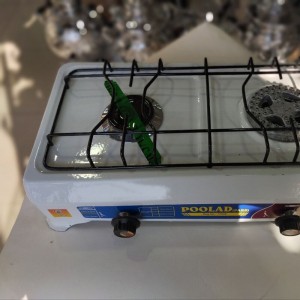 اجاق گاز دو شعله (2 شعله) نپتون (پولاد) سپیده معمولی و ساده