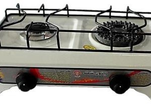 اجاق گاز دو شعله رومیزی نپتون پولاد شعله کد ۲۲۰۳۸ معمولی و ساده (2 شعله)