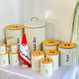 سرویس 15 پارچه آشپزخانه درب فلزی  (KST) کد 6015