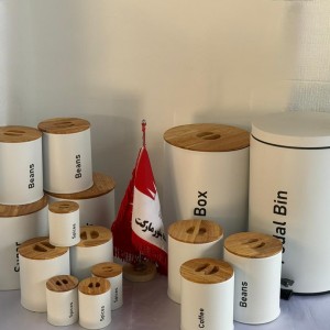 سرویس 15 پارچه آشپزخانه درب فلزی  (KST) کد 6015