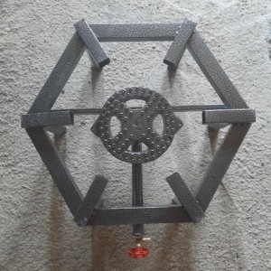 اجاق گاز 40 در 40 تک شعله رنگ کوره ای (پلوپز)