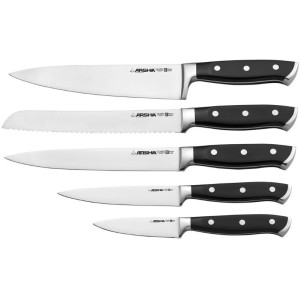 سرویس چاقوی آشپزخانه ارشیا چوبی مدل KS115-3553 ظرفیت ۶ پارچه