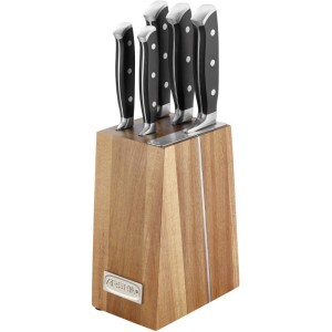 سرویس چاقوی آشپزخانه ارشیا چوبی مدل KS115-3553 ظرفیت ۶ پارچه