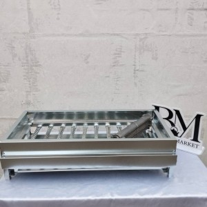 کباب پز گازی 70 سانت 10 شعله تک شیر گالوانیزه (بدون پایه و پایه دار) (ga1070V)