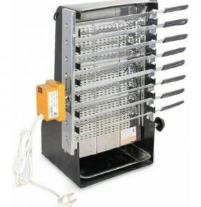 کباب پز یا باربیکیو (منقل) خانگی بدون دود با سیخ گردان برقی 8 عددی