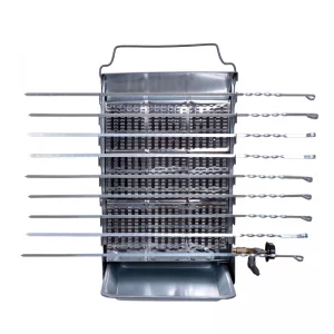 کباب پز ایستاده بدون دود ضیافت مدل تابش (9 سیخ)