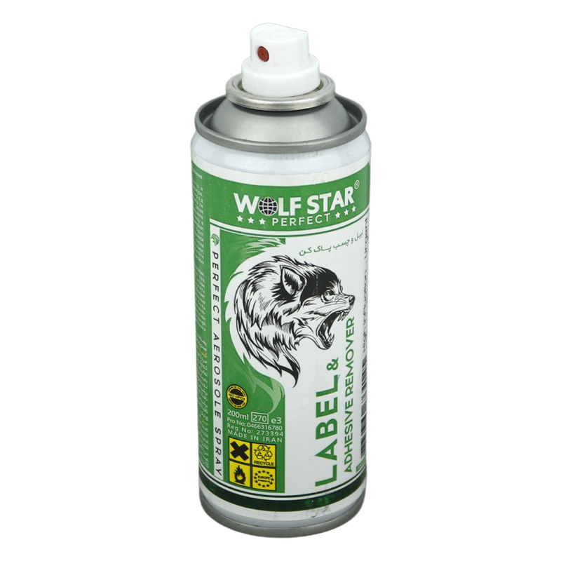 اسپری پاک کننده لیبل و برچسب Wolf Star 200ml