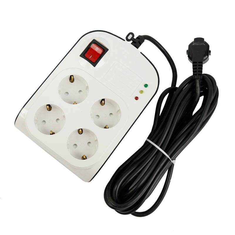 محافظ برق صوتی تصویری 4 خانه ارت دار پارت الکتریک 8793 با کابل 5 متری