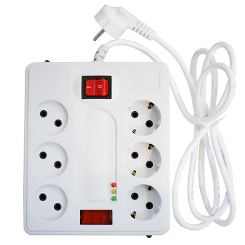 محافظ برق صوتی تصویری 6 خانه پارت الکتریک PE2160 با کابل 5 متری