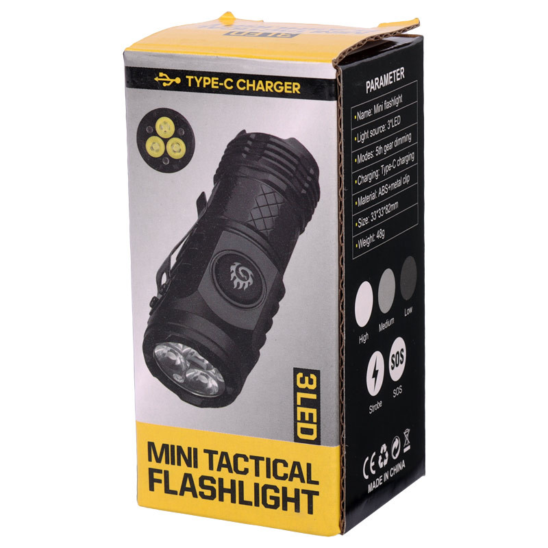 چراغ قوه پلیسی Mini Flashlight 3LED