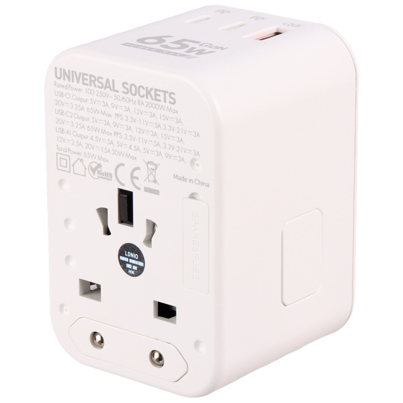 شارژر دیواری 65 وات الدینو Z6 QC3.0 PD 5A