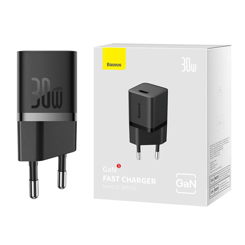 شارژر دیواری 30 وات باسئوس GaN5 CCGN070 3A