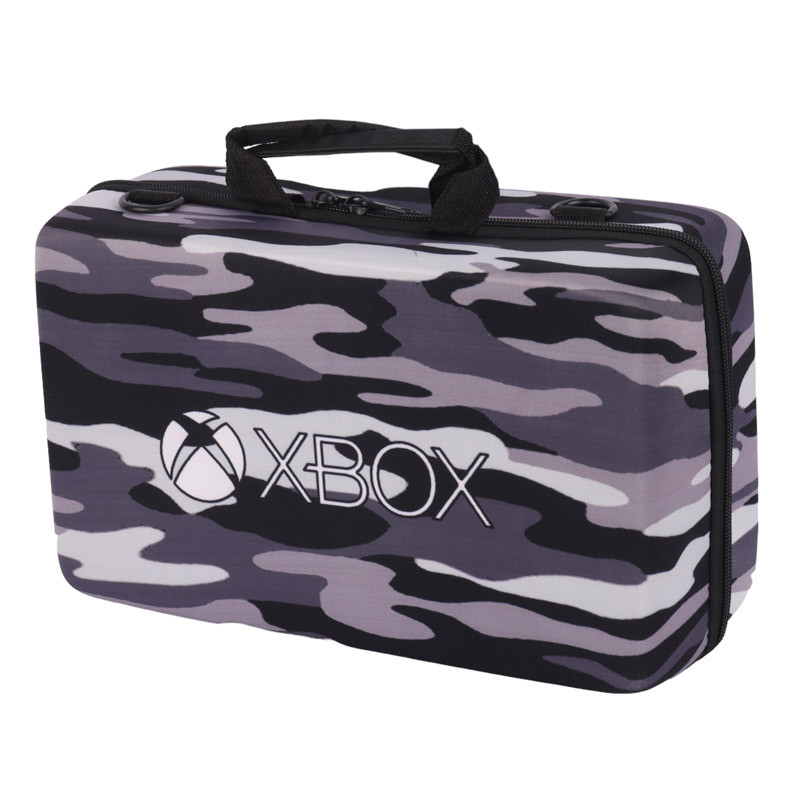 کیف کنسول بازی XBOX Series S طرح چریکی سفید خاکستری
