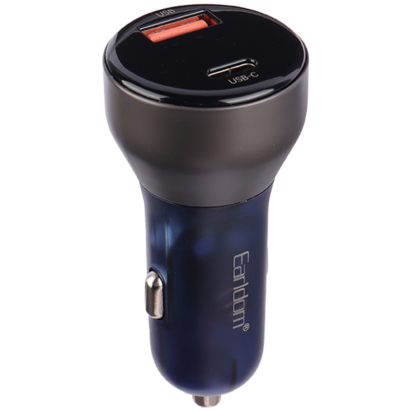 شارژر فندکی فست شارژ Earldom ES-CC10 QC3.0 PD 3.6A 63W + کابل تبدیل تایپ سی