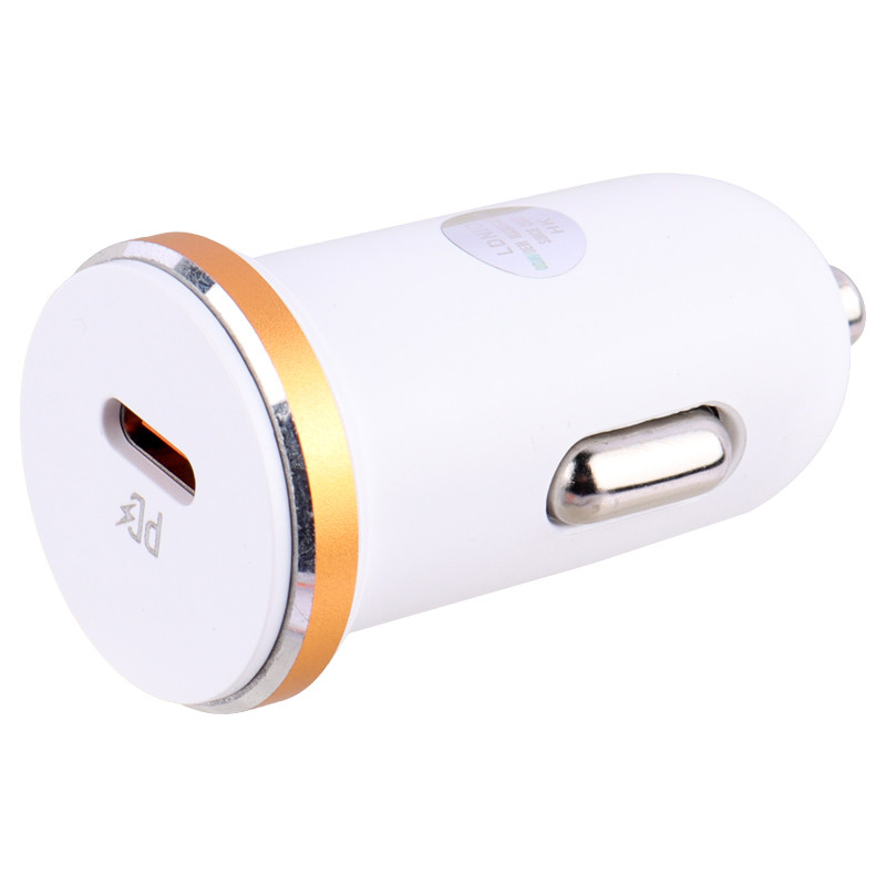 شارژر فندکی 27 وات الدینیو C22Q + کابل تایپ سی