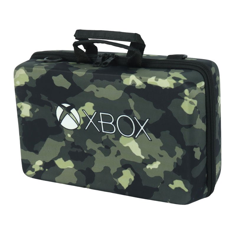 کیف کنسول بازی XBOX Series S طرح چریکی مشکی سبز XBOX