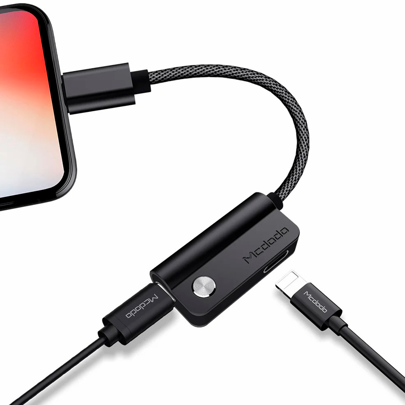 تبدیل اورجینال Mcdodo CA-470 Lightning to Dual Lightning شرینک