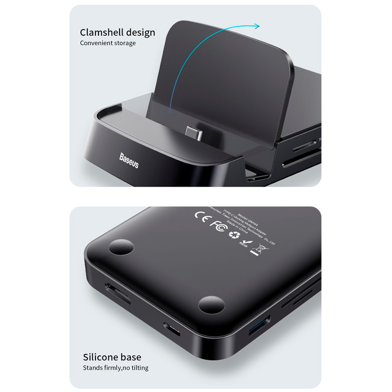 هاب و رم ریدر Baseus Mate Docking WKMD000001 7 IN 1