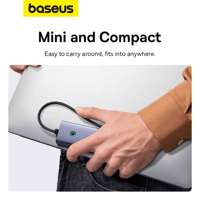 هاب Baseus UltraJoy Series B00052801811-01 Type-C To USB 3.0/Type-C PD 5Port