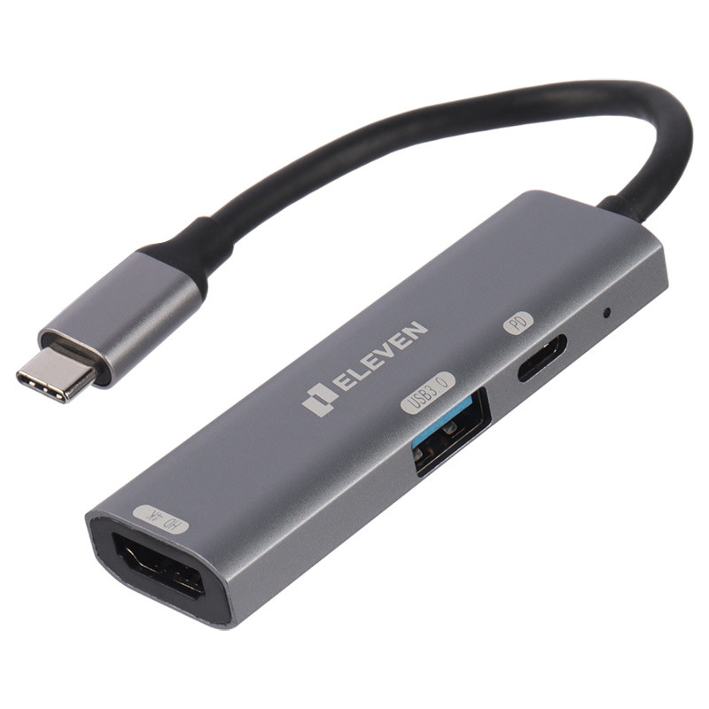 هاب Eleven CV1006 Type-C To USB3.0/HDMI/Type-C PD