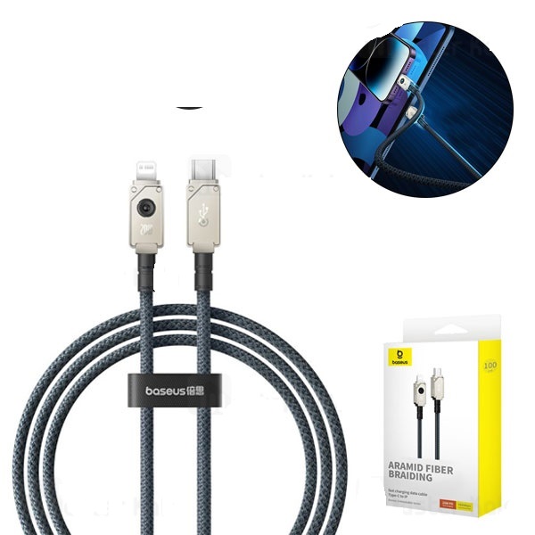 کابل لایتنینگ به Type-C بیسوس Baseus Unbreakable Series P10355803111 طول 1 متر توان 20 وات