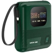 پاوربانک 10000 و اسپیکر بلوتوثی گرین لاین Green Lion Smart Touch Screen توان 20 وات همراه کابل متصل