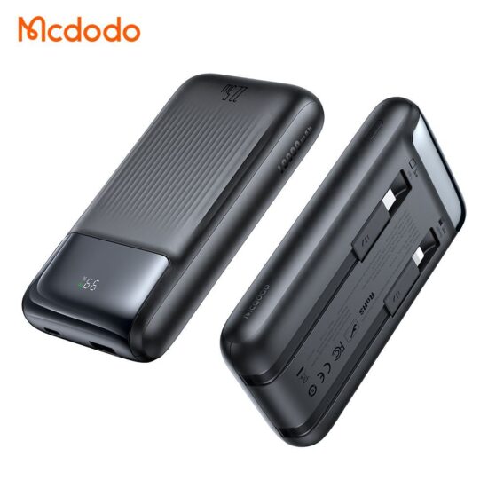 پاوربانک 10000 مک دودو Mcdodo MC-0231 توان 33 وات همراه با کابل متصل