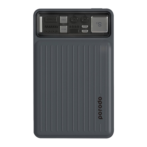 پاوربانک 10000 پرودو Porodo Slim Power Bank PD-PBFCH029 توان 22.5 وات و کابل متصل