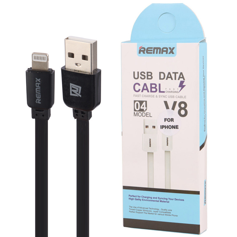 کابل آیفونی فست شارژ Remax V8-04 1m
