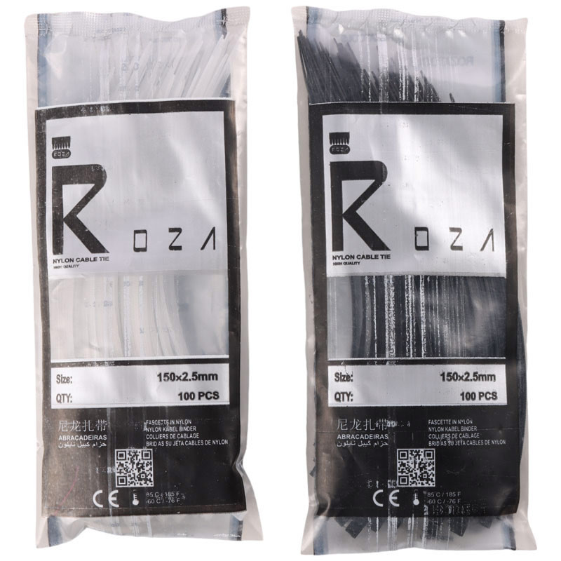 بست کمربندی Roza 150*2.5 mm بسته 100 عددی