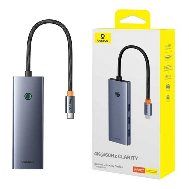 هاب و رم ریدر Baseus UltraJoy Series B00052803811-00 Type-C To USB 3.0/HDMI/SD/Micro SD/Type-C PD