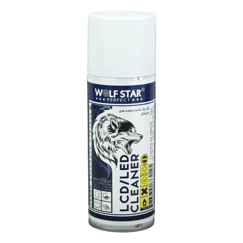 اسپری کف پاک کننده نمایشگر Wolf Star 200ml
