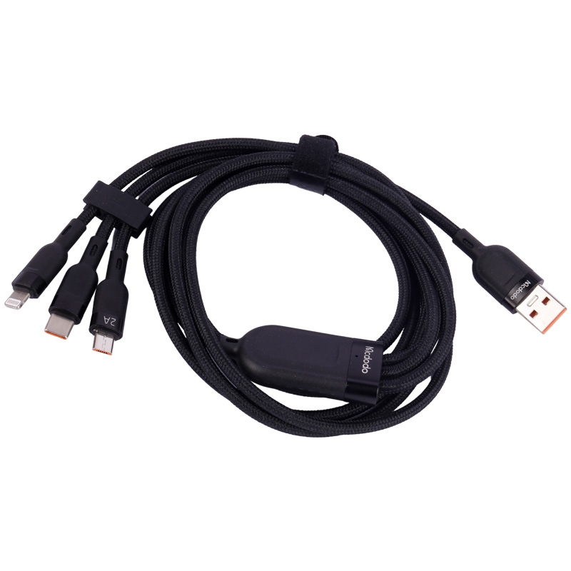 کابل 3 سر فست شارژ Mcdodo CA-8790 5A 1.2m