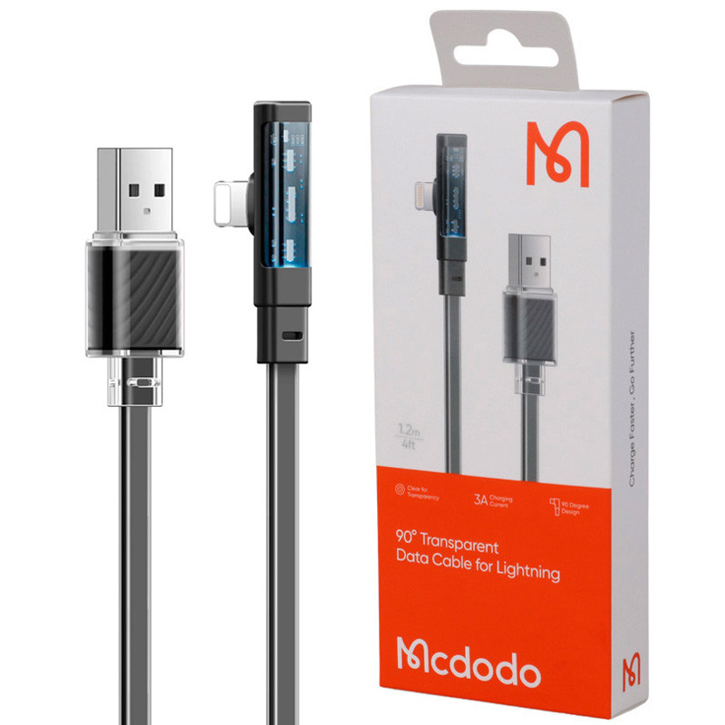 کابل آیفونی فست شارژ Mcdodo CA-341 3A 1.2m یکسر L