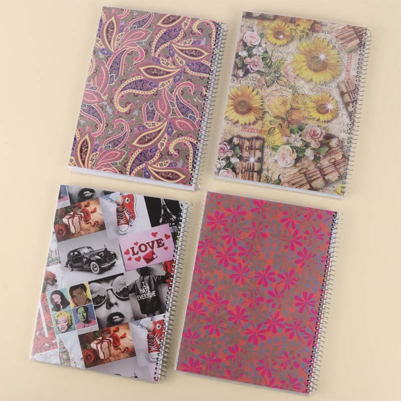 دفتر سیمی 100 برگ کلاسیک پویا کد 1448