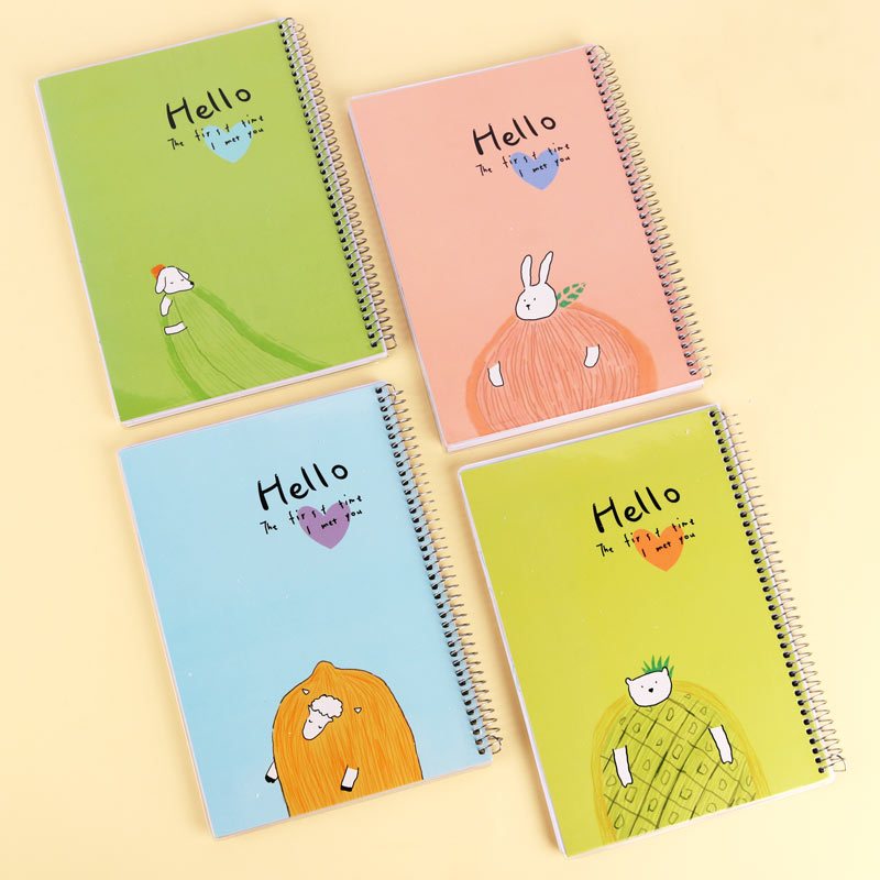 دفتر سیمی 80 برگ طرح فانتزی پودل کد 16