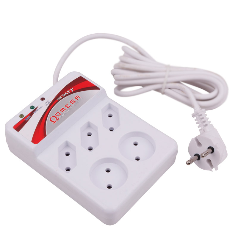 محافظ برق تلویزیون و یخچال فریزر 5 خانه امگا با کابل 3 متری