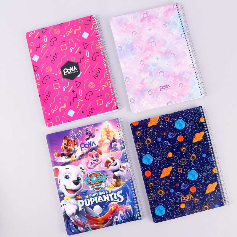 دفتر سیمی 100 برگ طرح دار پویا کد 1412