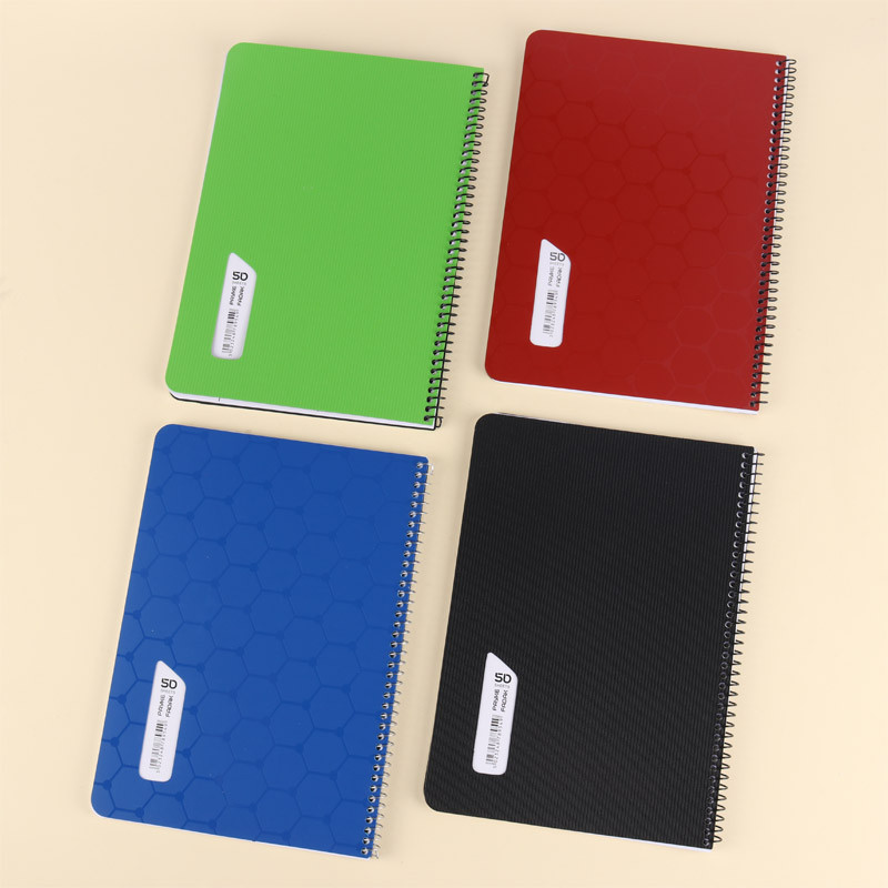 دفتر سیمی 50 برگ ساده رنگی پیک فدک کد 023