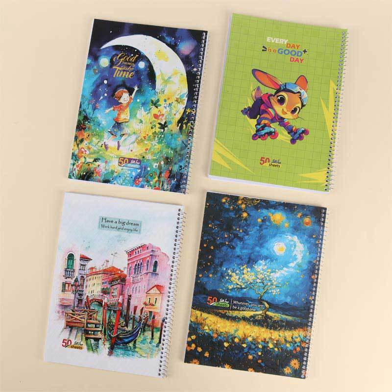 دفتر سیمی 50 برگ پیک فدک کد 001