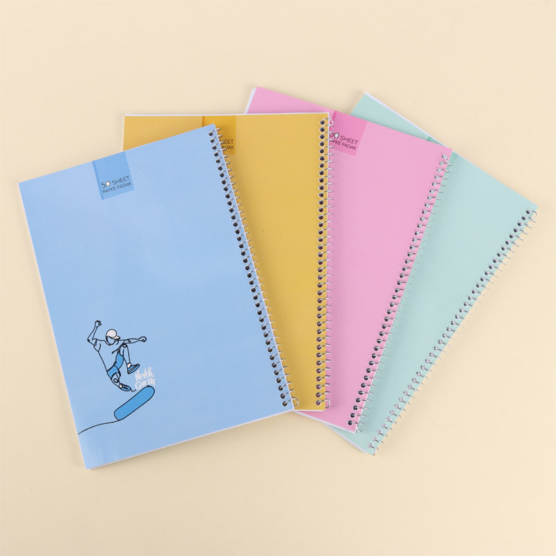 دفتر سیمی 50 برگ پیک فدک کد 008