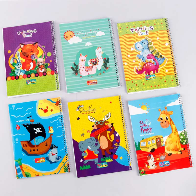 دفتر نقاشی سیمی 50 برگ طرح فانتزی پیک فدک کد 016