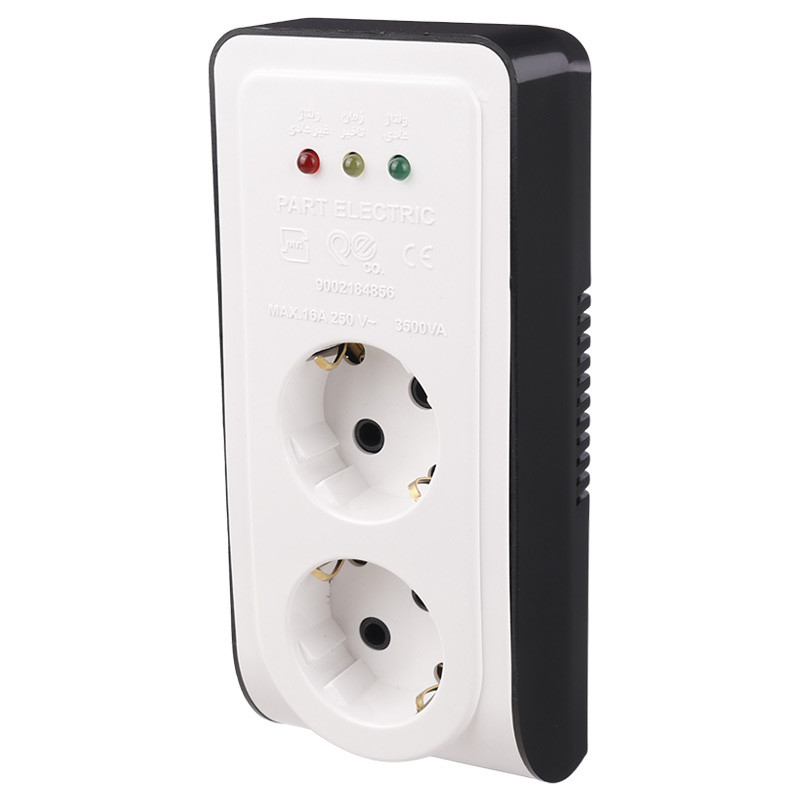 محافظ برق یخچال و فریزر 2 خانه ارت دار پارت الکتریک Part Electric 2834