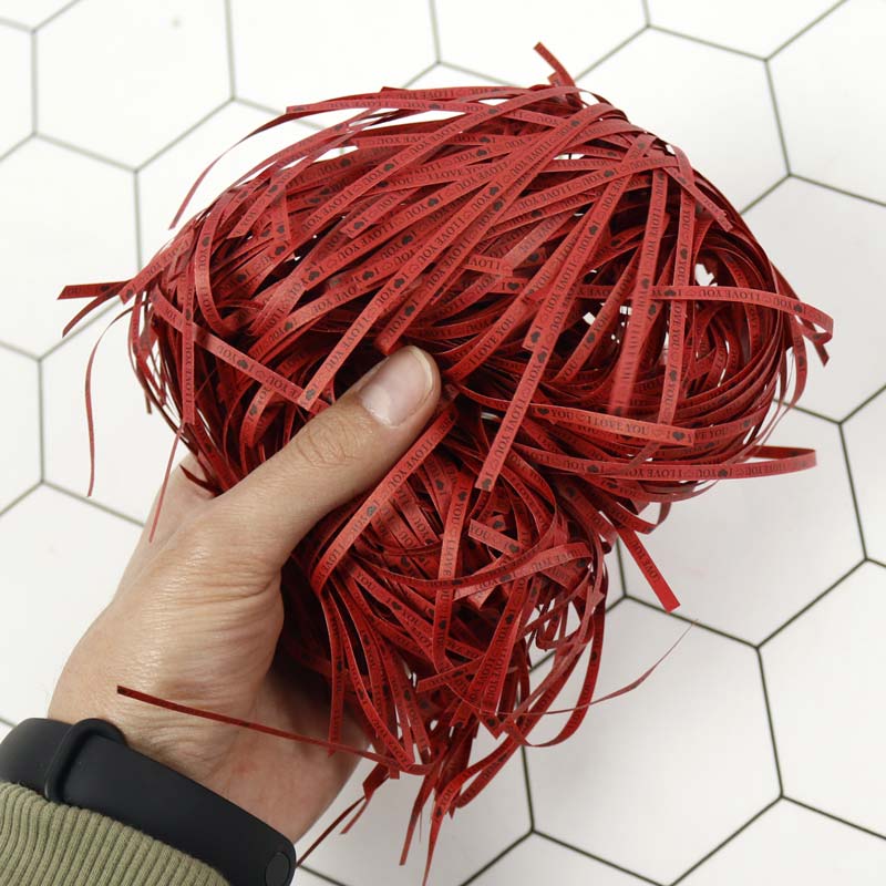 پوشال قرمز طرح I Love You