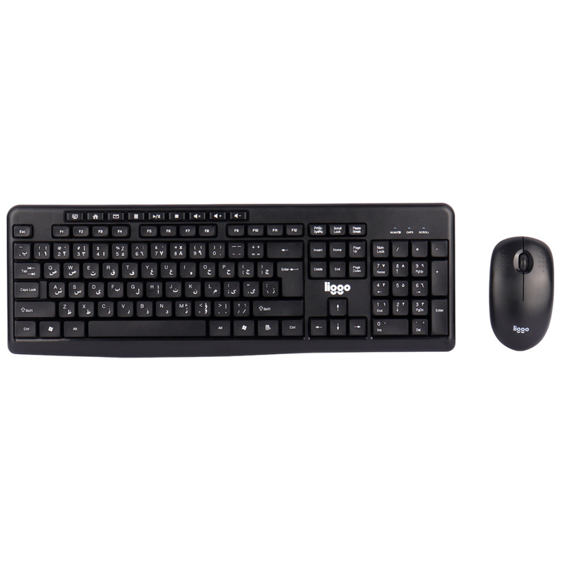 موس و کیبورد بی سیم Liggo KW807