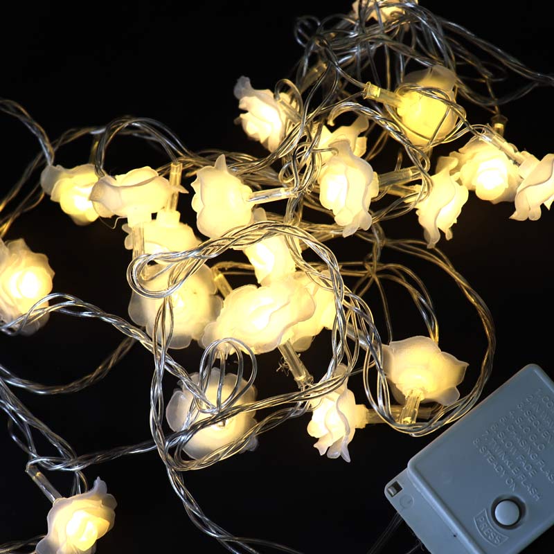 ریسه طرح گل رز 28 لامپ آفتابی طول 4 متر