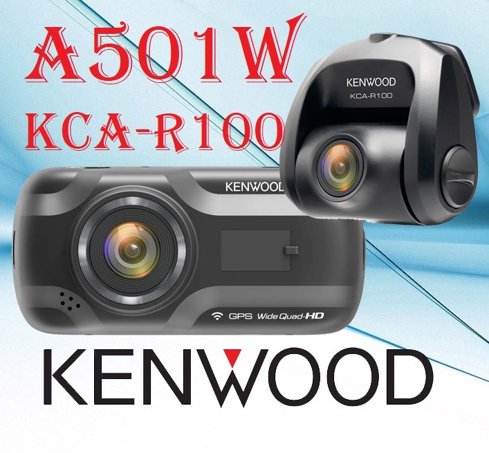 Kenwood DRV-A501W - KCA-R100 ست دش کم و دوربین دنده عقب کنوود