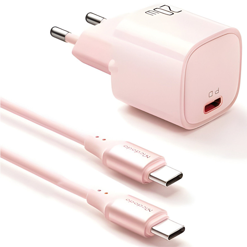 شارژر دیواری فست شارژ Mcdodo CH-404 3A PD 20W + کابل تبدیل تایپ سی